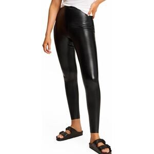 Commando Women's Faux Leather Leggings Black Size Medium Vegan Sculpting Pant